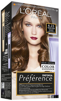 L'Oréal Paris Paris Préférence  Infinia 6.23 - Parelmoer Lichtbruin - Haarverf met Color extender