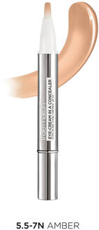 L'Oréal Paris True Match Eye Cream in a Concealer SPF20 (Various Shades) - 5.5-7N Amber