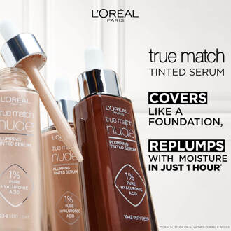 L'Oréal Paris True Match Nude Plumping Tinted Serum (Various Shades) - 3-4 Light-Medium