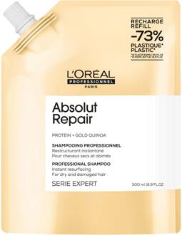 L'Oréal Professionnel Absolut Repair Shampoo Refill Pack 500ml for Dry and Damaged Hair