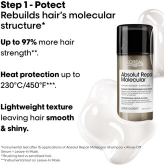 L'Oréal Professionnel Protect & Style Bundle: Tecni Art Flex Pli, Thermo-modelling Styling Hair Spray, Absolut Repair Molecular Leave-In Cream, 190ml & 100ml