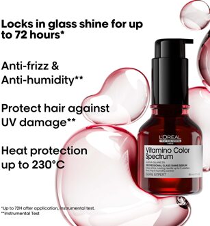 L'Oréal Professionnel Vitamino Color Spectrum Shampoo 300ml, Rinse Off Hair Mask 250ml and Serum 50ml Bundle for Coloured Hair