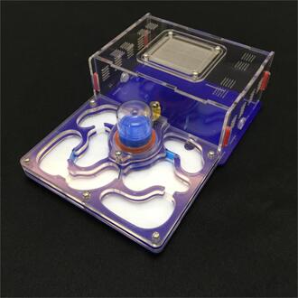 L size vliegtuig 9 kleur beschikbaar ant farm acryl vocht met voeden gebied, insect mier villa huisdier geavanceerde mania farm mieren deepblue