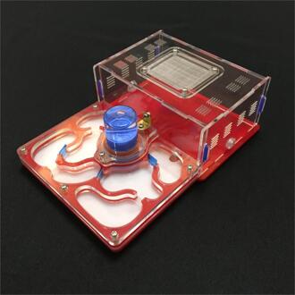 L size vliegtuig 9 kleur beschikbaar ant farm acryl vocht met voeden gebied, insect mier villa huisdier geavanceerde mania farm mieren rood