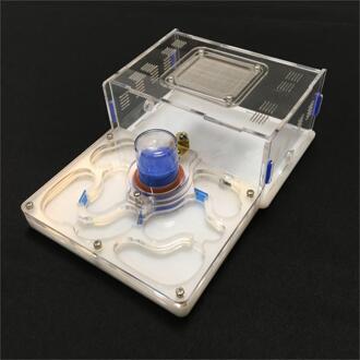 L size vliegtuig 9 kleur beschikbaar ant farm acryl vocht met voeden gebied, insect mier villa huisdier geavanceerde mania farm mieren wit