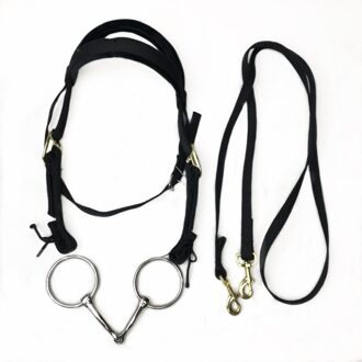 L Size Zadel, Grote En Kleine Paard Water Reins, Volledige Set Van Paardensport Levert zwart