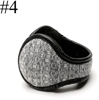 L. Spiegel 1Pcs Mannen Tiener Jongens Warm Knit Winter Oorbeschermers Nek Bescherming Verstelbare Wrap bruin