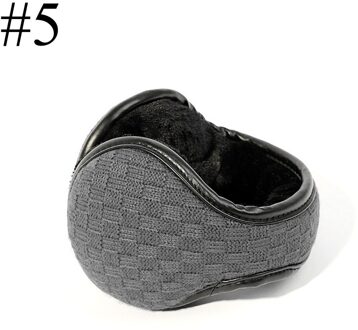 L. Spiegel 1Pcs Mannen Tiener Jongens Warm Knit Winter Oorbeschermers Nek Bescherming Verstelbare Wrap grijs