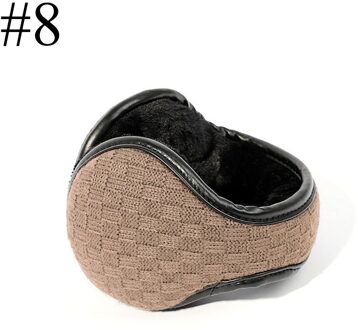 L. Spiegel 1Pcs Mannen Tiener Jongens Warm Knit Winter Oorbeschermers Nek Bescherming Verstelbare Wrap khaki