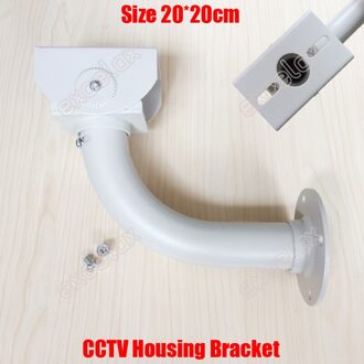 L Type 20 cm CCTV Behuizing Beugel Indoor Outdoor Kabel Bescherming Security Camera Aluminiumlegering Muur Plafond Mount Stand