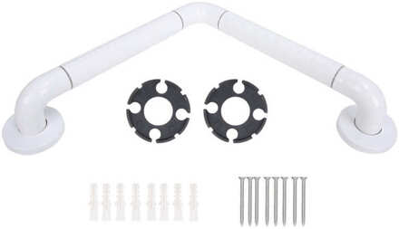 L-Vormige Badkamer Grab Leuning Veiligheid Grab Rail Bar Wc Leuning Voor Ouderen Handicap Gewond Washroom Antislip leuning