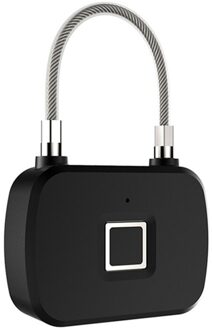 L13 Pure Vingerafdruk Unlock Smart Vingerafdruk Deurslot Veilig Hangslot Usb Opladen Waterdicht Keyless Anti-Diefstal Slot