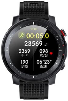 L15 Slimme Horloge 1.3 Inch Full Touch Screen Mannen Muziek Control Bluetooth Camera Zaklamp IP68 Waterdichte Pk L5 L9 Smart horloge zwart