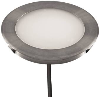 L67101502 Grondspot inbouwlamp, Ø 8,5 cm, 3.000K roestvrij staal