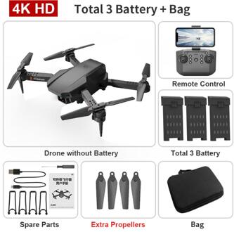 L703 Lange Standby-tijd Mini Drone 4K 1080P Hd Camera Fpv Drone Quadcopter Hoogte Hold Opvouwbare Rc Quadcopter dron Kinderen Speelgoed 05