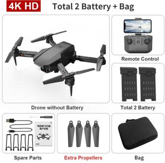 L703 Lange Standby-tijd Mini Drone 4K 1080P Hd Camera Fpv Drone Quadcopter Hoogte Hold Opvouwbare Rc Quadcopter dron Kinderen Speelgoed