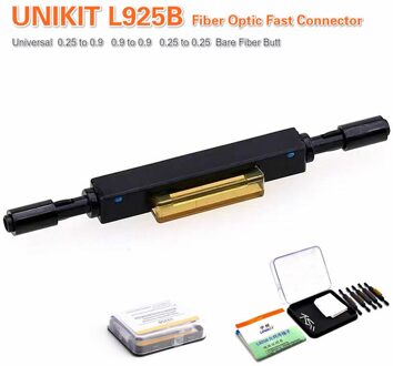 L925B Glasvezel Snelkoppeling Snelle Mechanische Splice Voor Kabel Universele 0.25/0.9 Tot 0.9/0.25 blote Fiber 20stk