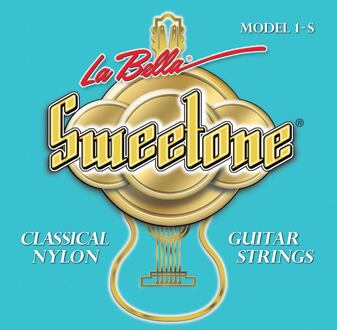 La Bella L-1-S snarenset klassiek snarenset klassiek, clear nylon trebles, silverplated basses