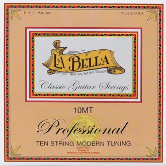 La Bella L-10MT snarenset klassiek 10-snarig snarenset klassiek 10-snarig, clear nylon trebles & silverplated basses