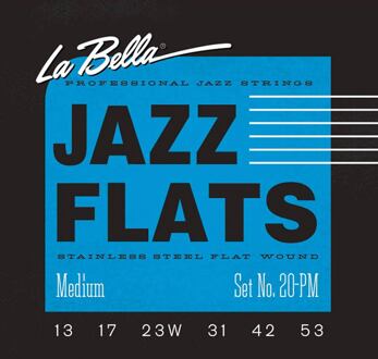 La Bella L-20PM snarenset elektrisch snarenset elektrisch, ribbon wound, medium, 013-017-023w-031w-042-053