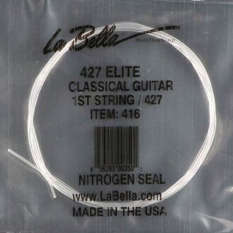 La Bella L-416 E-1-snaar voor klassieke gitaar E-1-snaar voor klassieke gitaar, clear nylon