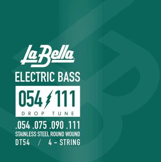 La Bella L-DT54 snarenset basgitaar snarenset basgitaar, geschikt voor extra lage stemming, 054-075-090-111