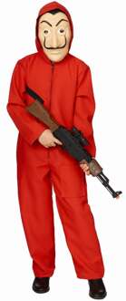 La Casa De Papel kostuum kinderen Rood - Zalm