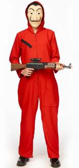 La Casa de Papel pak Volwassenen Rood - Zalm