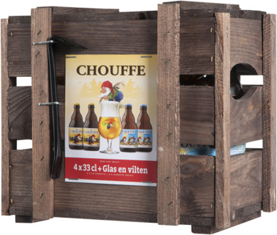 La Chouffe kist met glas 132CL