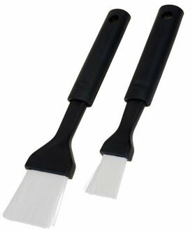 La Cucina Bakkwasten/Barbecue invetkwasten - Set van 2x - marinade kwasten