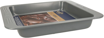 La Cucina Bakvorm/cakevorm met anti-aanbak laag zwart 25 x 21 cm