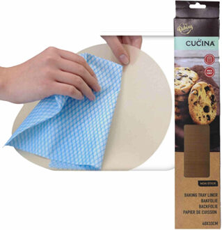 La Cucina Herbruikbaar bakpapier - 40 x 33 cm - anti kleef - bakfolie?- 3x vel - tot 150x gebruik