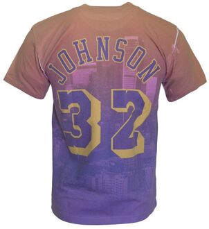LA Lakers Magic Johnson Heren T-shirt Paars