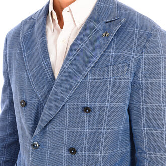 La Martina Blazer met lange mouwen en normale pasvorm LMJA03-TL101 man Blauw