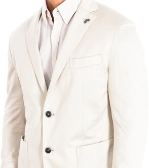 La Martina Blazer met lange mouwen en normale pasvorm PMJA01-JS238 man - maat Beige