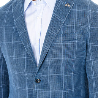 La Martina Blazer met lange mouwen en reverskraag LMJA01 man Blauw - EU 50