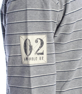 La Martina Comfort Fit Polo met lange mouwen UMP304-JS336 Heren Grijs