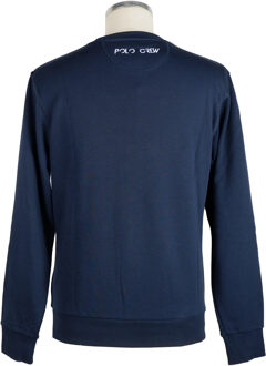 La Martina Heren Blauwe Katoenen Trui - L