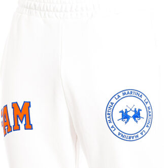 La Martina Heren Jogger Sportbroek 11M100-FP533 Wit - XL