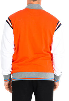 La Martina Heren sweatshirt met lange mouwen en ronde hals TMF314-FP533 - maat L Oranje