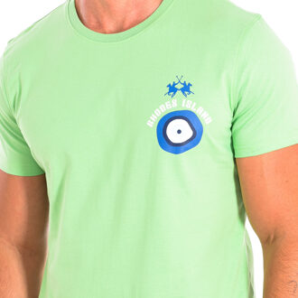 La Martina Heren-T-shirt met korte mouwen TMR606-JS354 - maat XL Groen