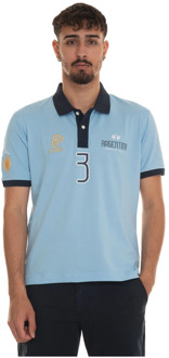 La Martina Klassieke Polo Shirt voor Mannen La Martina , Blue , Heren - 2Xl,Xl,L,M