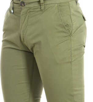 La Martina Lange broek met recht afgesneden zomen TMT002-TW417 man Groen - 38 (Taille)