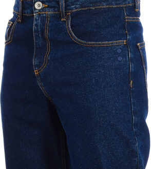 La Martina Lange broek met recht gesneden zomen en riemlussen TMT010-DM069 man Blauw - 34 (Taille)