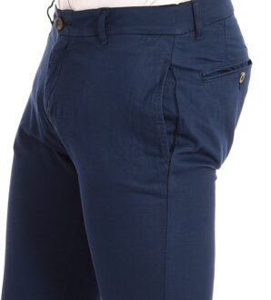 La Martina Lange broek met rechte snit en zomen TMT014-TL121 voor heren Blauw - 33 (Taille)