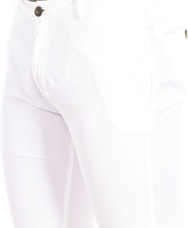 La Martina Lange broek met rechte snit en zomen TMT014-TL121 voor heren Wit - 40W/32L