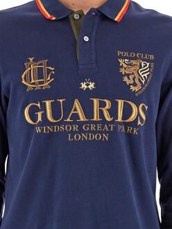 La Martina Overhemd Blauw - XL