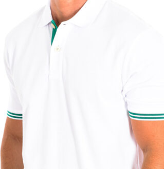 La Martina Polo met korte mouwen TMP304-JS303 man - maat Wit