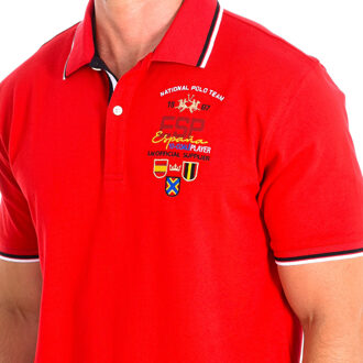 La Martina Polo met korte mouwen TMP312-JS303 man Rood