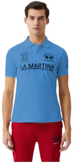 La Martina Polo Shirts La Martina , Blue , Heren - XL